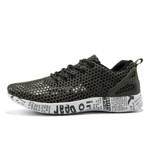 Mandotos men's casual breathable sneakers with hollow lace design, lightweight board shoes for everyday wear