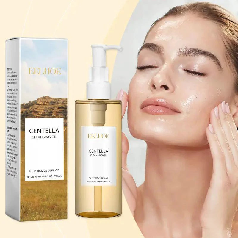 Mandotos Centella Asiatica Soothing Cleansing Elixir bottle with label and clear liquid, skincare product for gentle facial cleansing