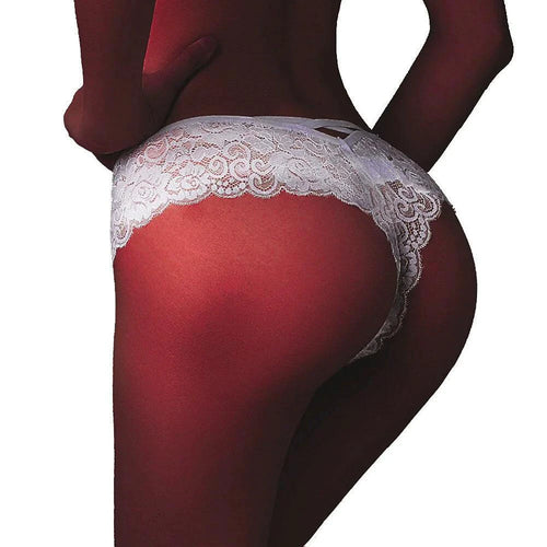 Mandotos chic 4-pack lace G-string panties for women, featuring delicate lace design and comfortable fit.