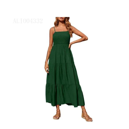 Mandotos chic chiffon layered swing dress with flowing fabric and elegant design, perfect for stylish occasions.