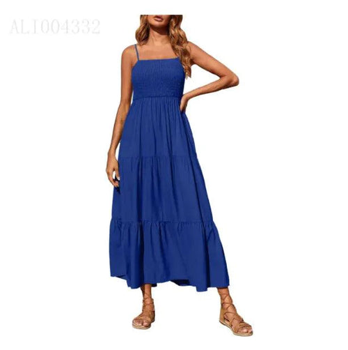 Mandotos chic chiffon layered swing dress with flowing fabric and stylish design, perfect for elegant occasions.