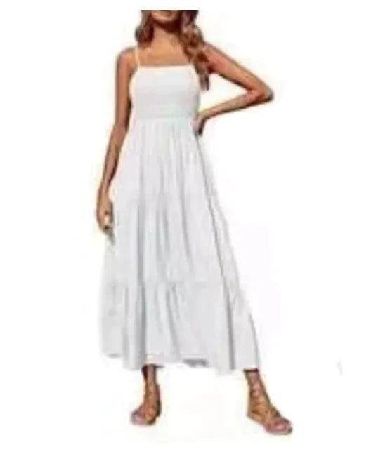 Mandotos chic chiffon layered swing dress featuring flowing fabric and elegant design, perfect for stylish occasions.