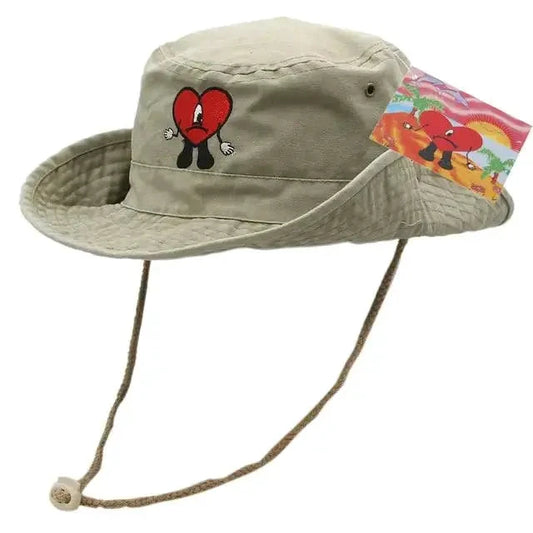 Mandotos chic embroidered travel hat with stylish design and adjustable strap, perfect for outdoor adventures and travel.