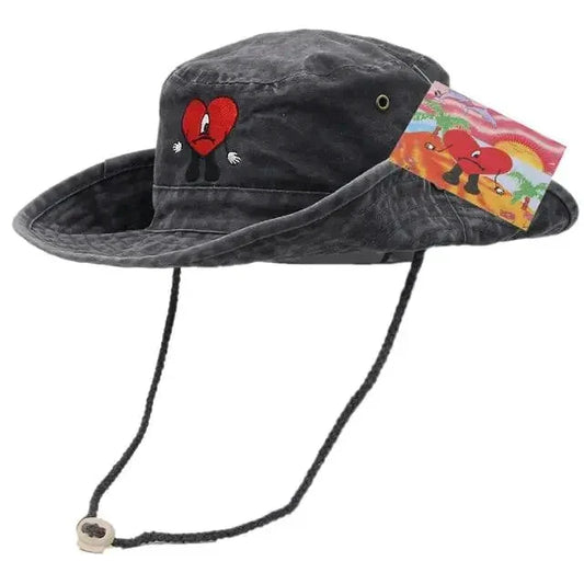 Mandotos chic embroidered travel hat with stylish design, lightweight fabric, and embroidered details for fashionable sun protection.