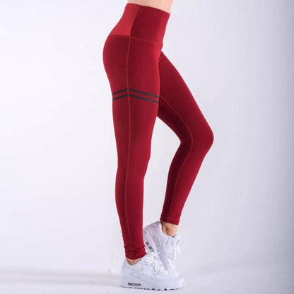 Mandotos chic gold print leggings featuring a stylish gold pattern on black stretchy fabric for a fashionable fit.