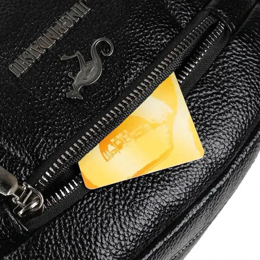 Mandotos chic leather circle purse with silver hardware, featuring a round shape and stylish design for everyday use.