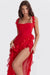 Mandotos chic maxi dress with elegant design, flowing fabric, and sleeveless style, perfect for formal occasions.