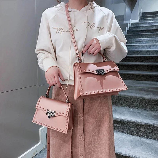 Mandotos chic PU leather sling bag featuring a sleek design with adjustable strap and spacious interior for everyday use.