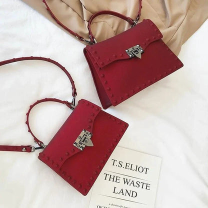 Mandotos chic PU leather sling bag with adjustable strap and spacious interior, stylish accessory for casual or evening wear.