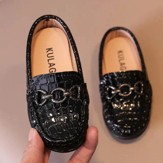 Cute toddler leather shoes by MANDOTOS featuring stylish design and soft leather for comfortable all-day wear.