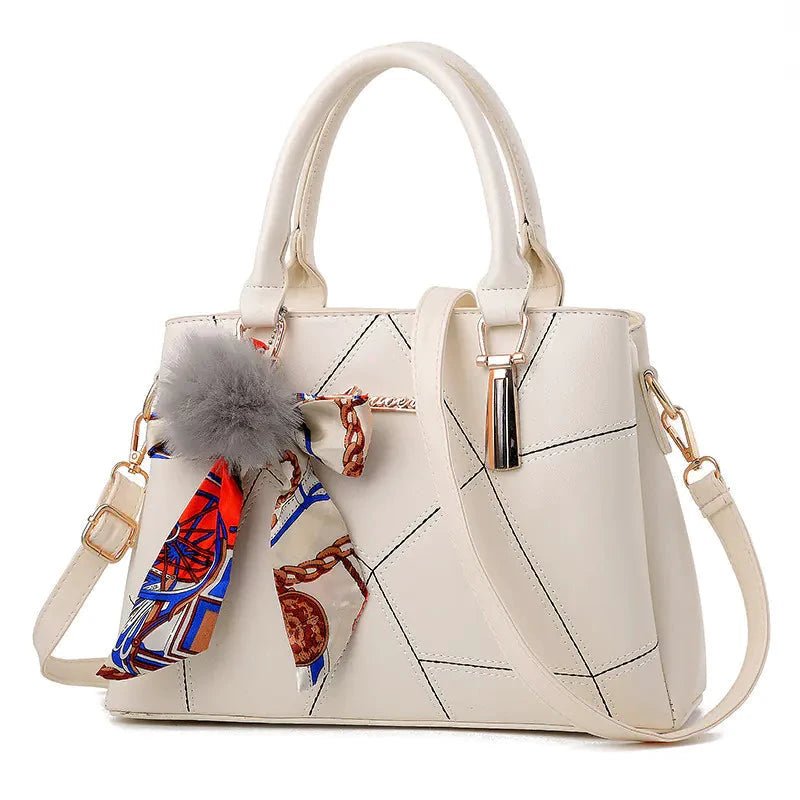 Mandotos chic women's crossbody tote bag with multiple compartments and stylish design, perfect for everyday use.