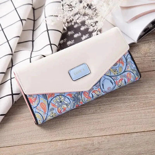 Mandotos women's leather clutch wallet and card holder, stylish black accessory with multiple card slots and a sleek design.