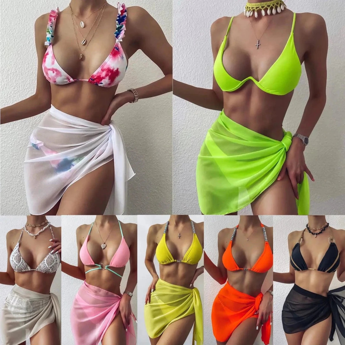 Mandotos ChicWave elegant chiffon sarong draped on a beach chair, showcasing lightweight, flowy fabric perfect for beach adventures.