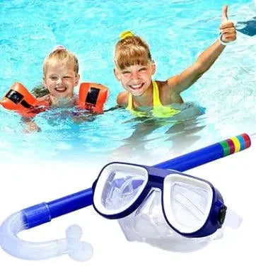 Children's ClearView Snorkel Kit by MANDOTOS with tough mask and snorkel tube for young snorkelers, clear and durable design.