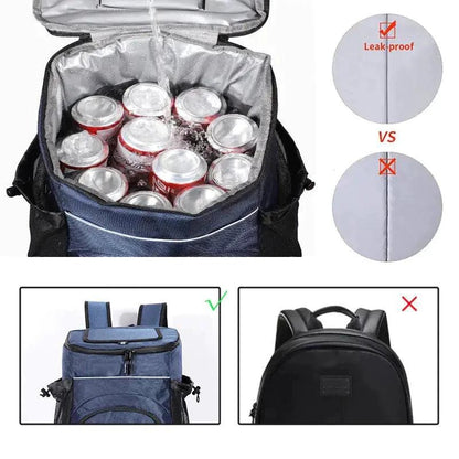 Mandotos ChillPack 33L travel cooler with sturdy handle and insulated design for keeping beverages and food cold on the go.