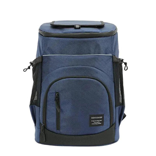 Mandotos ChillPack 33L travel cooler with insulated design, sturdy handle, and compact shape for portable cooling solutions.
