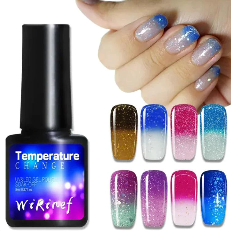 Mandotos Chromatic Nail Adhesive bottle showing clear container and label, used for strong nail enhancements and repairs