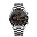 Mandotos Circle Elite Smart Watch with round display, fitness tracking, and sleek black band on a white background.