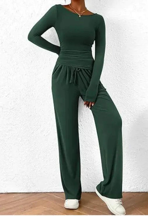 Mandotos City Comfort Asymmetrical Ensemble featuring a stylish, layered design with soft fabrics and modern urban fashion appeal.
