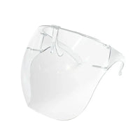 Mandotos ClearShield anti-spray eyewear with transparent lenses and black frame, designed for protective eye coverage