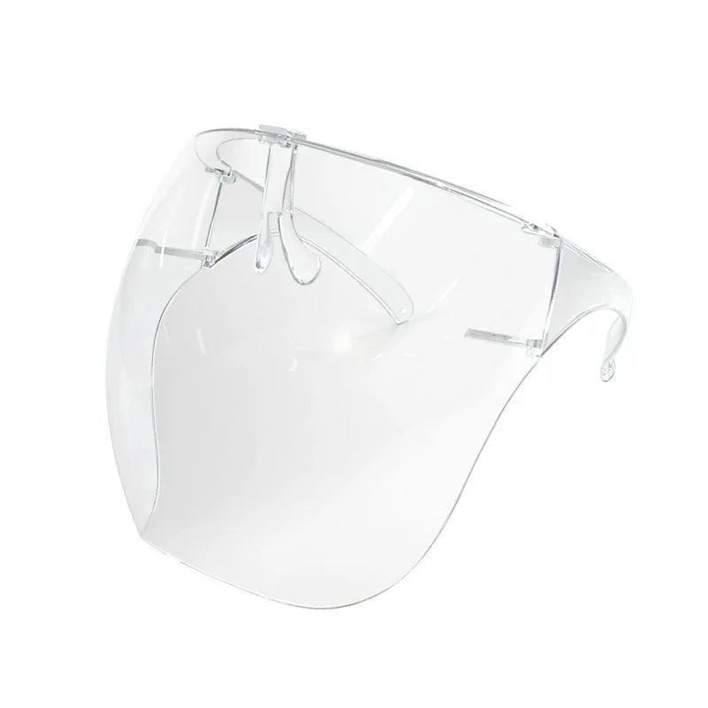 MANDOTOS ClearShield anti-spray eyewear with transparent lenses and wraparound design for eye protection and clarity.