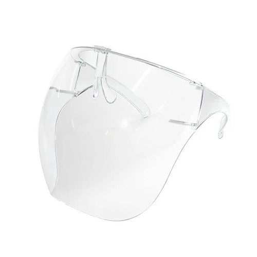 MANDOTOS ClearShield anti-spray eyewear with transparent lenses and wraparound design for eye protection and clarity.