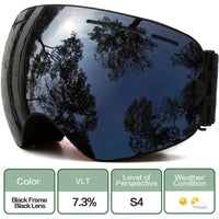 Mandotos ClearView anti-fog ski goggles with clear lens and adjustable strap, designed for snow sports and winter outdoor activities.