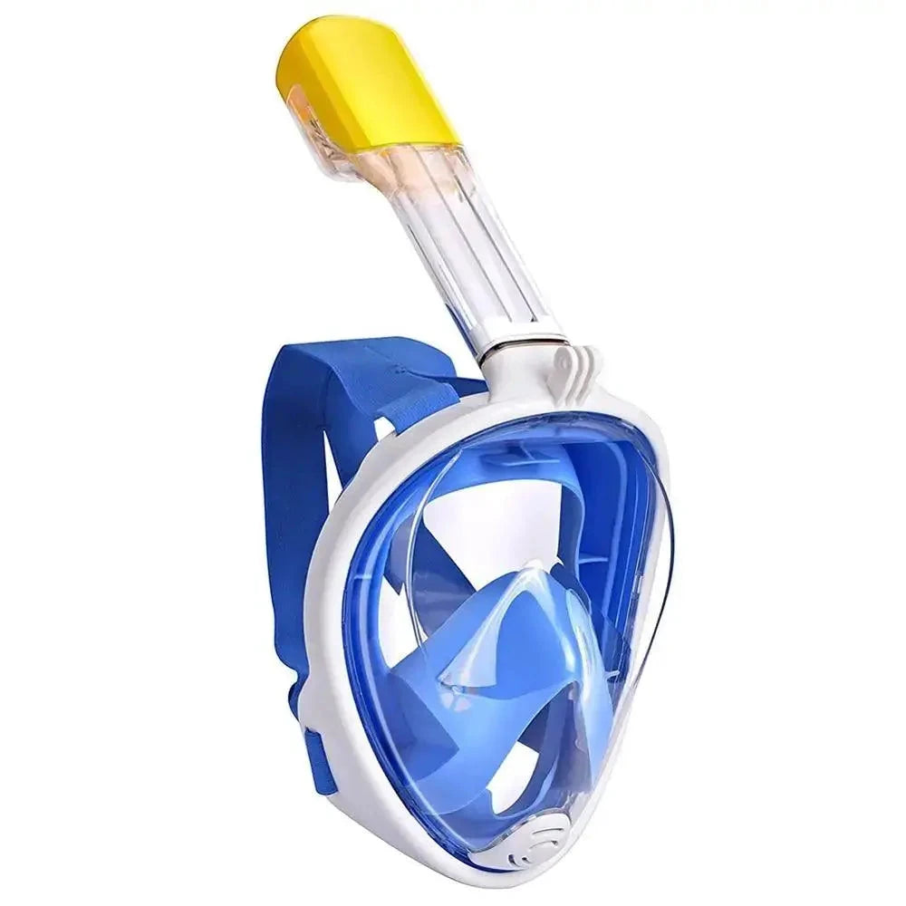 Mandotos ClearView snorkel mask with 180° vision and anti-fog technology, designed for clear underwater exploration.