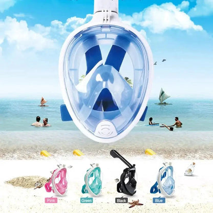 Mandotos ClearView snorkel mask with 180° vision and anti-fog technology for clear underwater viewing during snorkeling adventures.