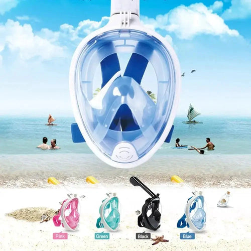 Mandotos ClearView snorkel mask with 180° vision and anti-fog technology for clear underwater viewing during snorkeling adventures.