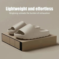 Mandotos coconut slippers with thick soles, soft EVA bottom, suitable for men and women, ideal for summer beach fashion.