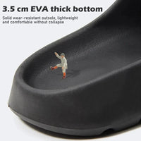 Mandotos Coconut Slippers with thick soles, soft EVA slides for men and women, perfect for summer beach wear and casual comfort.