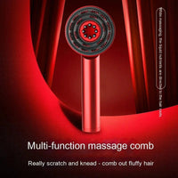 Mandotos scalp massager comb with ergonomic handle and flexible teeth for gentle scalp stimulation and relaxation.