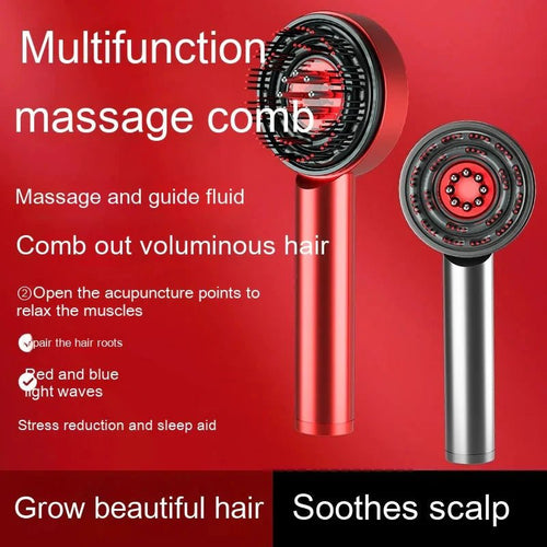 Mandotos scalp massager comb with flexible teeth for relaxing scalp massage and hair care.