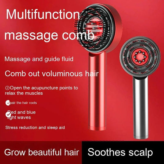 Mandotos scalp massager comb with flexible teeth for relaxing scalp massage and hair care.