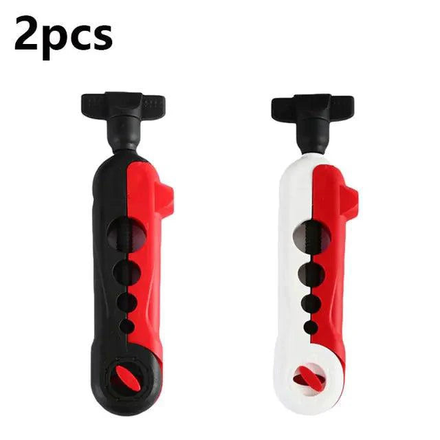 Mandotos compact fishing line spooler for easy line winding and storage, featuring a sturdy design and ergonomic handle.