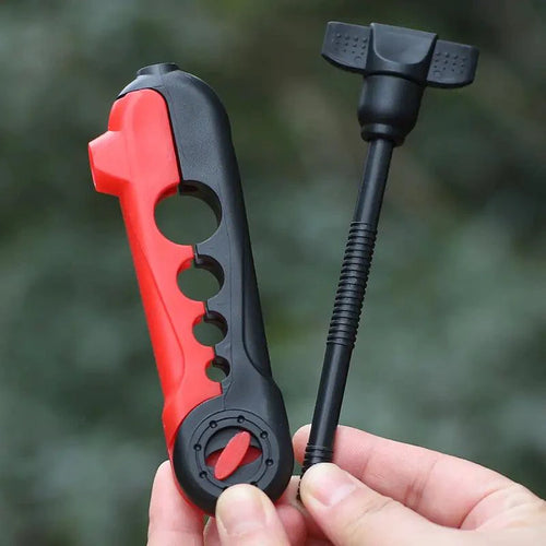 Mandotos compact fishing line spooler tool for easy spooling and handling of fishing lines.