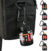 Mandotos Compact Nutrition Flask with leak-proof lid, black portable water bottle for on-the-go hydration and nutrition.