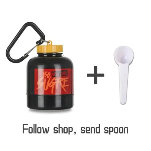 Mandotos Compact Nutrition Flask with screw-top lid, portable design, ideal for on-the-go hydration and nutrition.