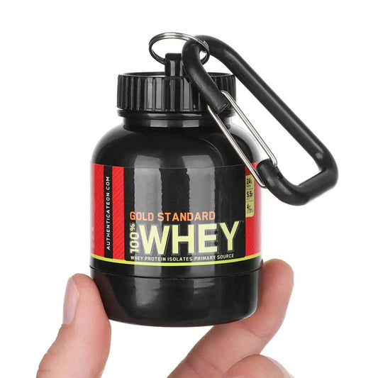 Mandotos Compact Nutrition Flask with leak-proof lid and stainless steel body for on-the-go hydration and nutrition.