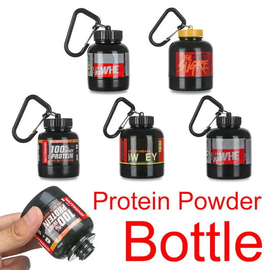 Mandotos Compact Nutrition Flask with leak-proof cap, stainless steel body, ideal for on-the-go protein and supplement drinks.