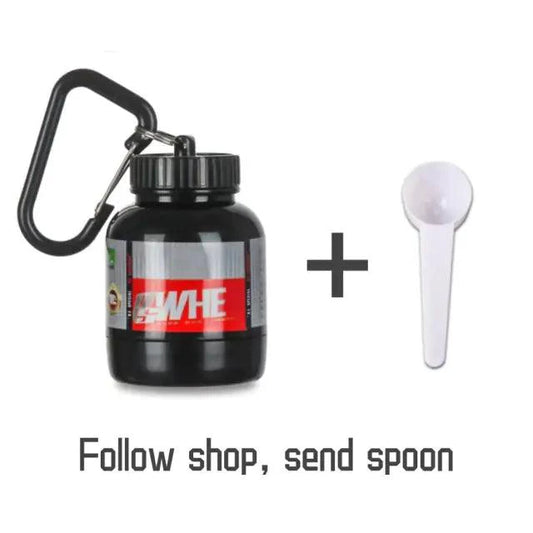 Mandotos Compact Nutrition Flask with screw-top lid and ergonomic design, ideal for on-the-go hydration and nutrition storage.