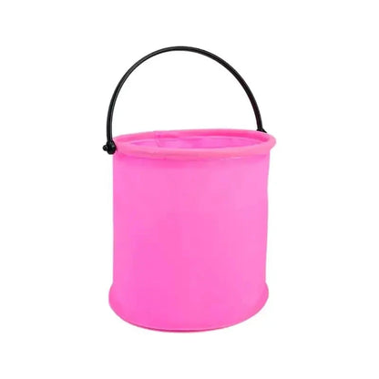Mandotos Compact Seaside Bucket in bright blue with a handle, perfect for kids’ beach and sand play.