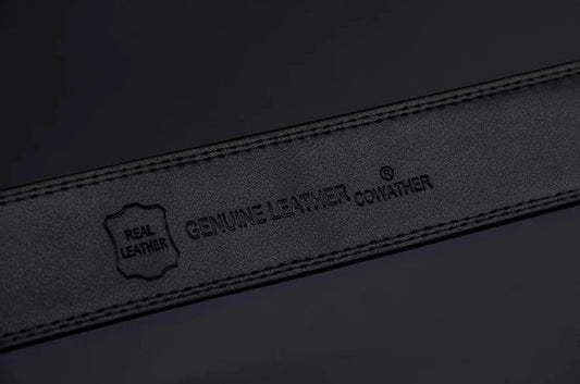 Mandotos contemporary leather belt with a sleek buckle, featuring smooth brown leather for stylish everyday wear.