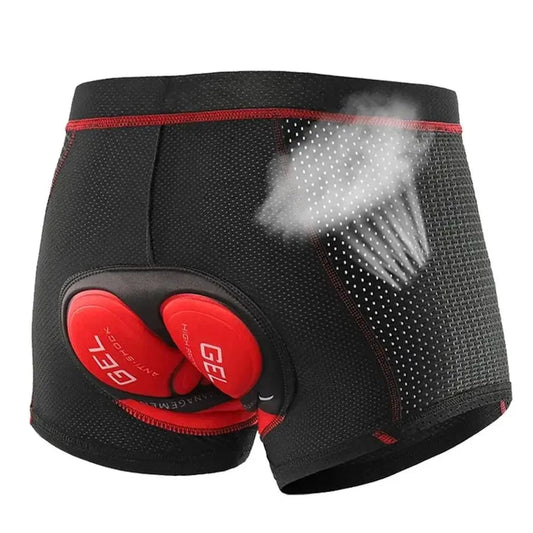 Mandotos CoolVent cycling shorts in black with breathable fabric and elastic waistband for comfortable riding.