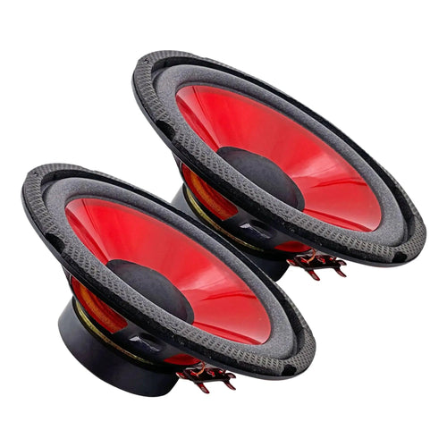 Mandotos CoreBass 6-inch 300W car subwoofer with sturdy enclosure, designed for deep bass sound in vehicles.