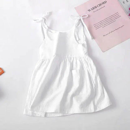 Mandotos cotton chic toddler sundress in pastel with floral pattern, sleeveless design, perfect for warm weather and casual outings.