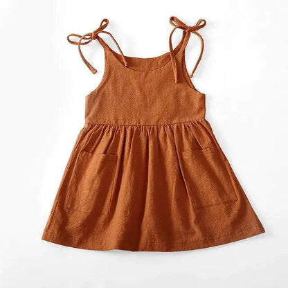 Cotton Chic Toddler Sundress by MANDOTOS, featuring a lightweight, summery design with pastel colors and floral patterns for girls.