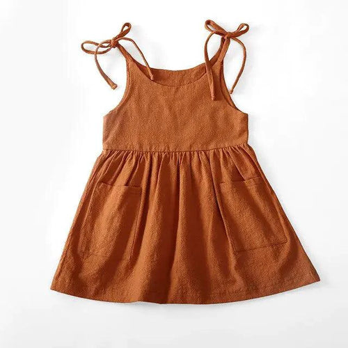 Cotton Chic Toddler Sundress by MANDOTOS, featuring a lightweight, summery design with pastel colors and floral patterns for girls.