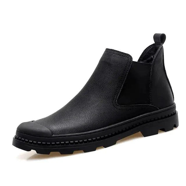 Mandotos cozy leather footwear with comfortable design, showcasing soft leather material and stylish craftsmanship.